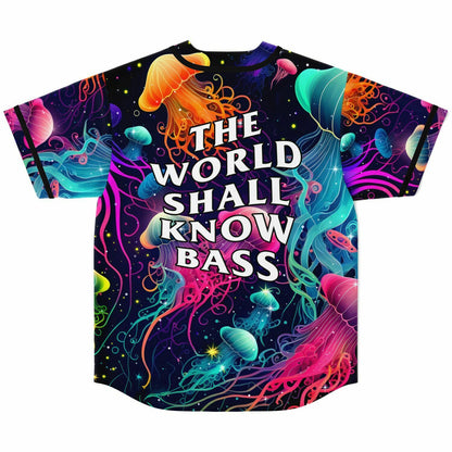 The world shall know bass rave Baseball Jersey