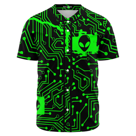 Alienator Motherboard circuit baseball jersey