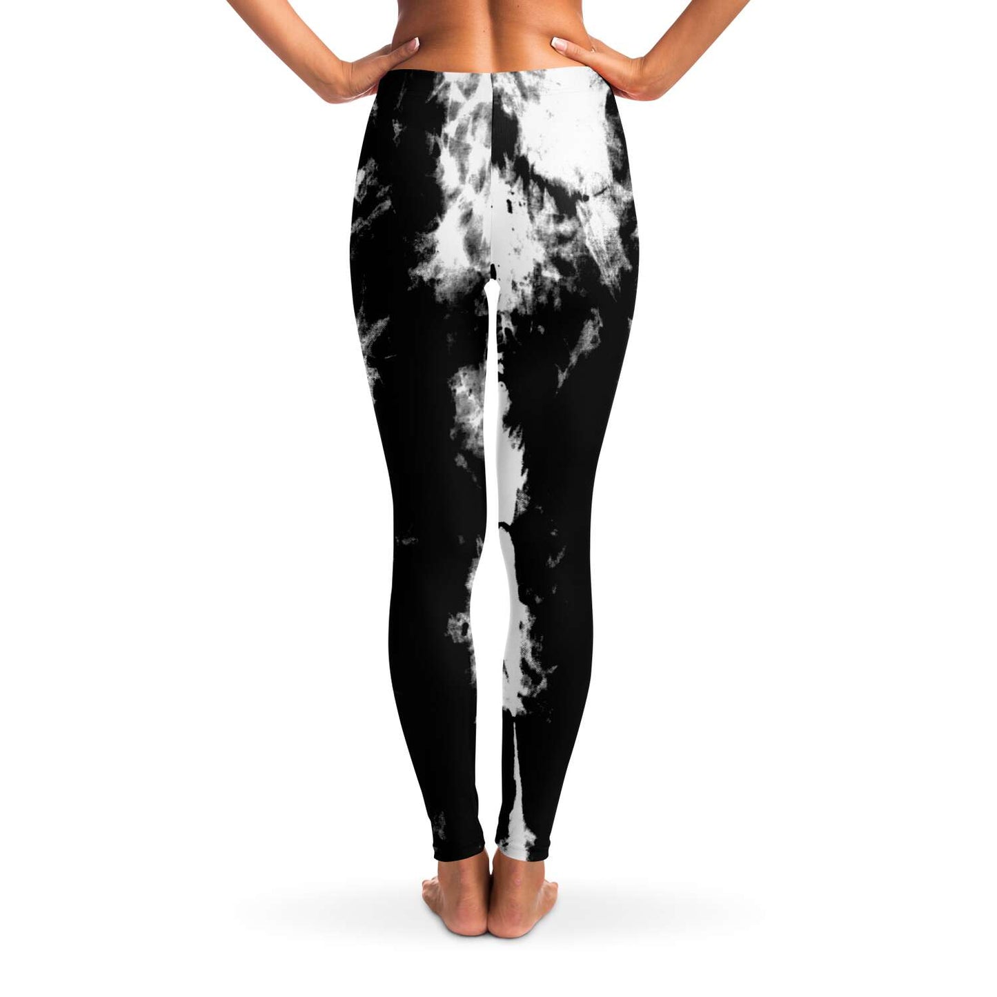 B&W Tie dye Leggings