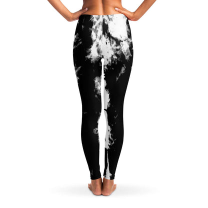 B&W Tie dye Leggings