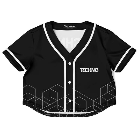 Techno for life crop top jersey V2