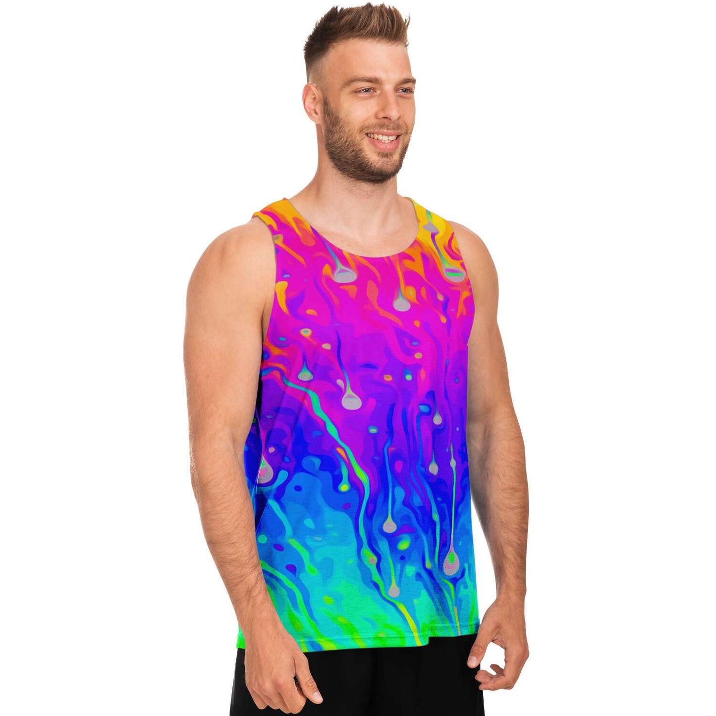 Rainbow acid trip tank top