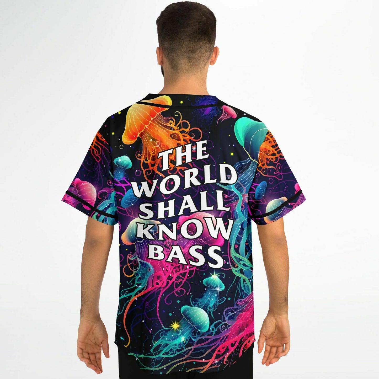 The world shall know bass rave Baseball Jersey