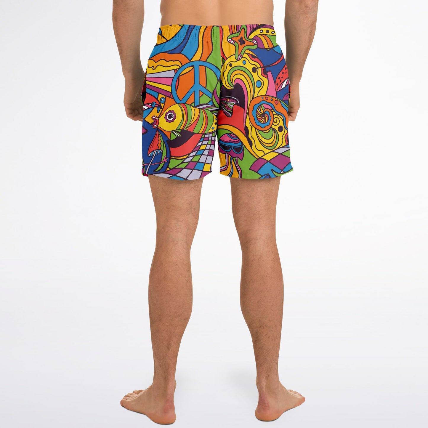Colorful trippy Swim trunk