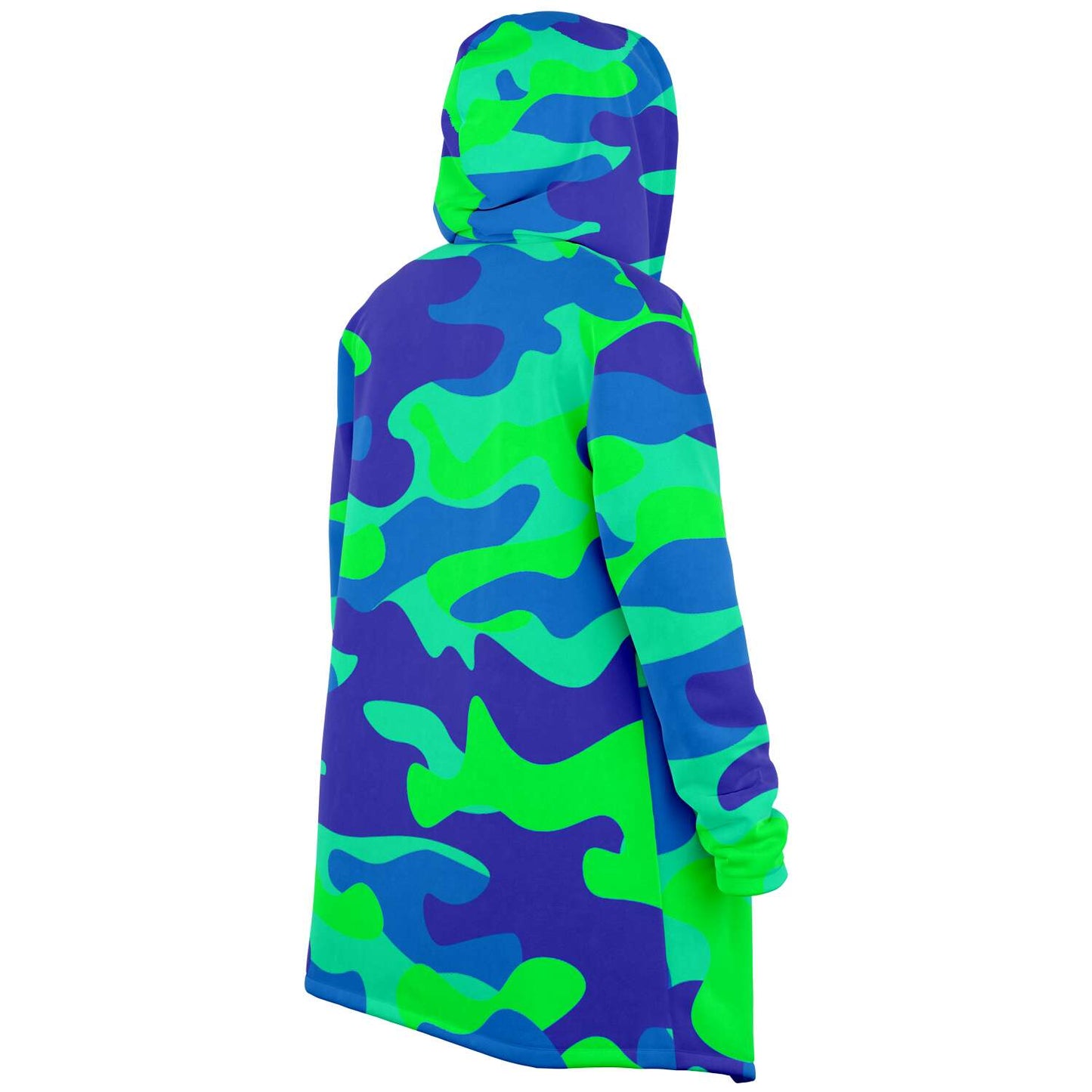 Teal green and blue cloak