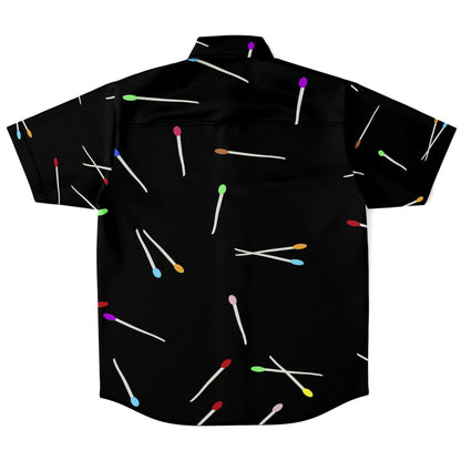 Matches short sleeve button down shirt