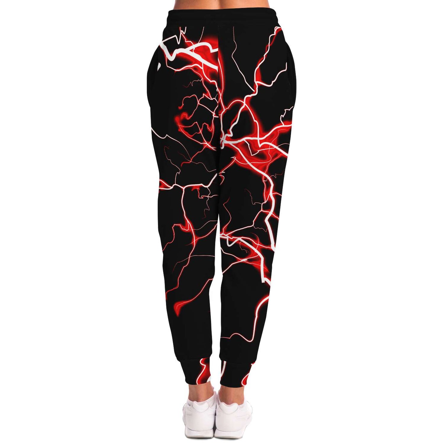 Red electric bolt jogger