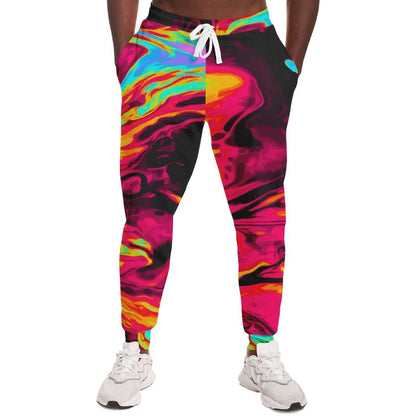 Red acid trip jogger