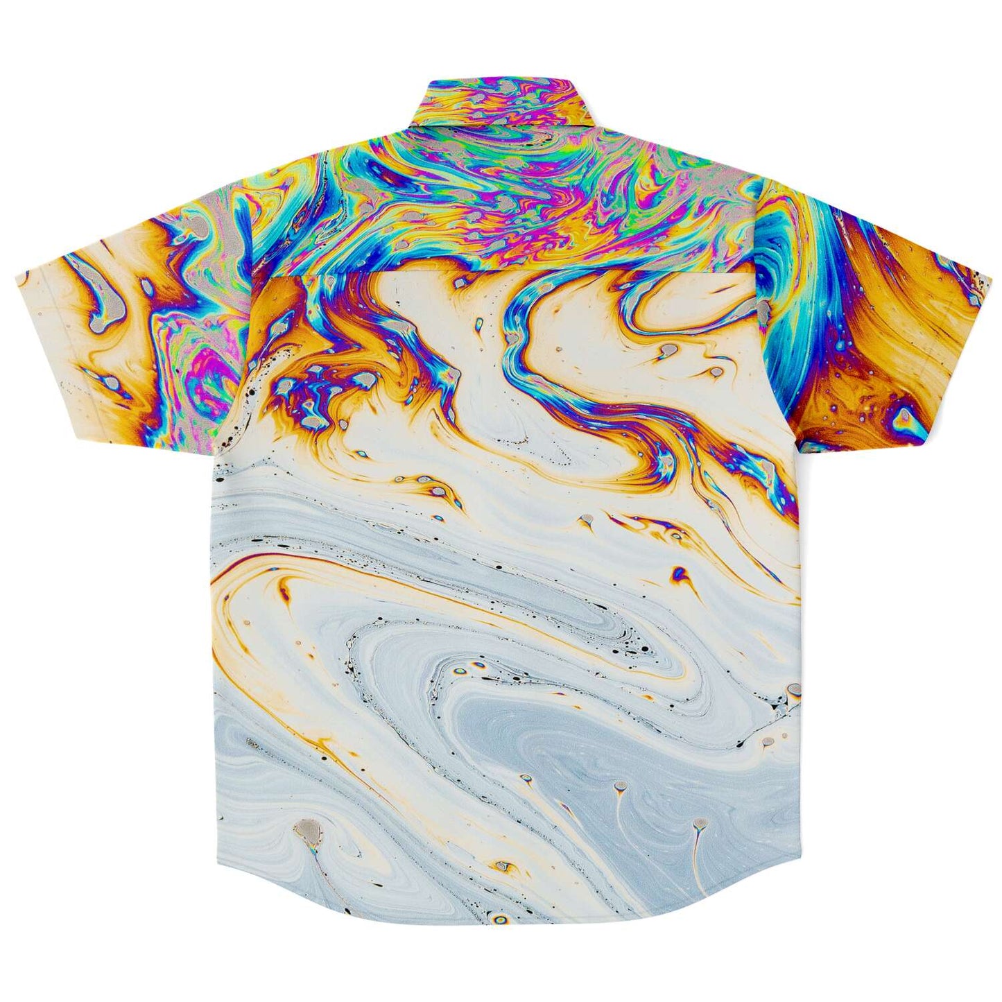 Acid trip short sleeve button down shirt V2