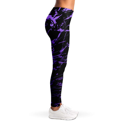 Purple splashed Leggings