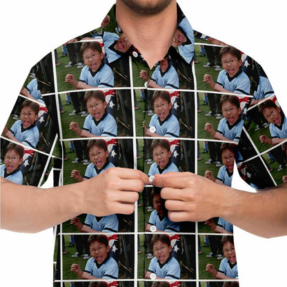 Byong-Son custom short sleeve button down shirt
