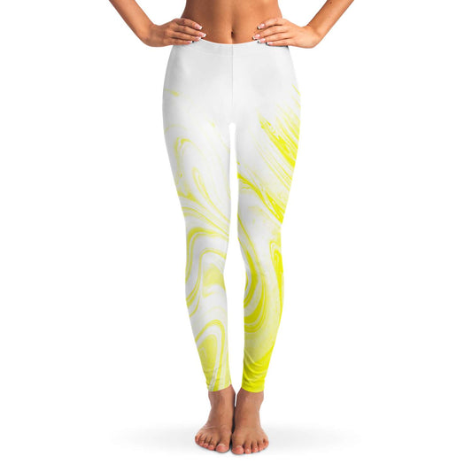Yellow tossed Leggings