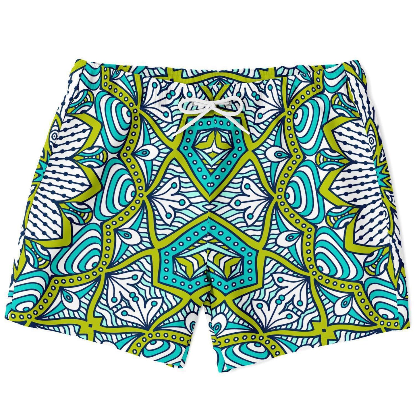 Ethnic colorful pattern swim trunk