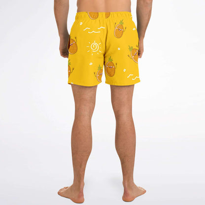Smiley pineapple swim trunk