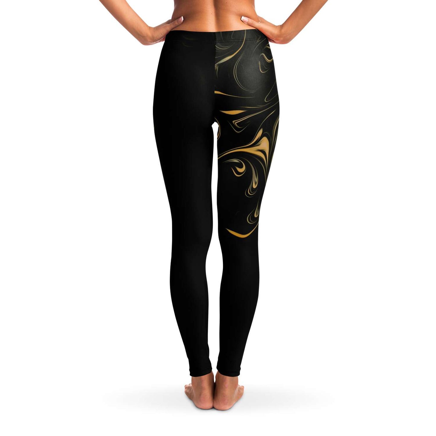 Gold trippy Leggings