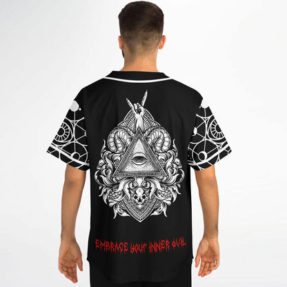 Illuminati abstract baseball jersey