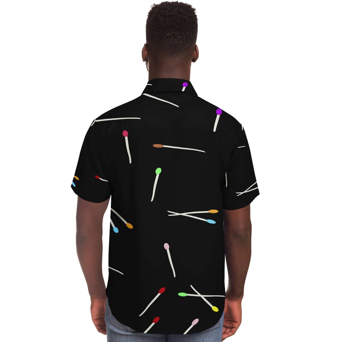 Matches short sleeve button down shirt