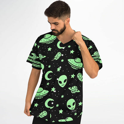 Originally from outer space baseball jersey