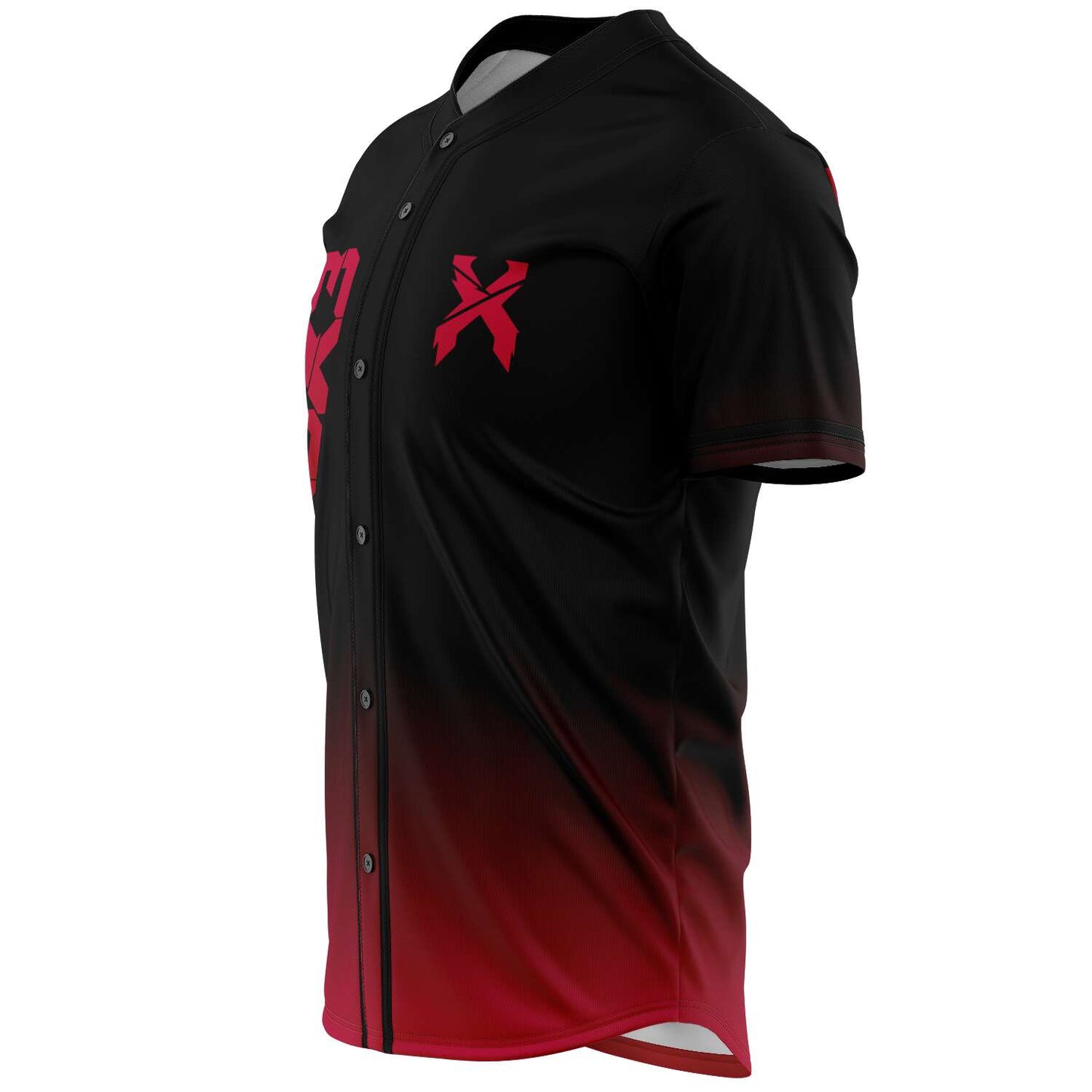 Black to red gradient custom jersey