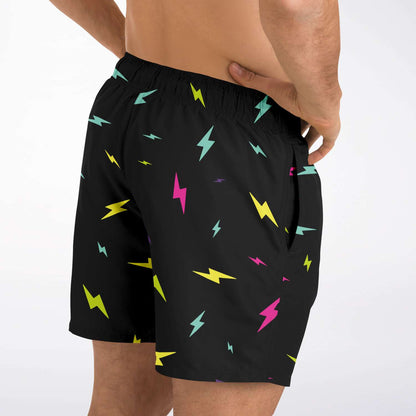 Electric bolt swim trunks