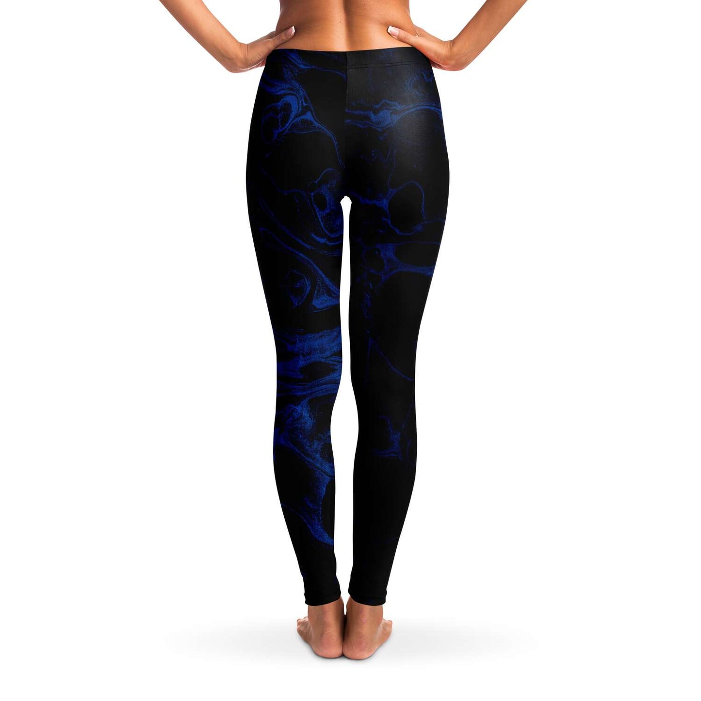 Marbled dark blue Leggings
