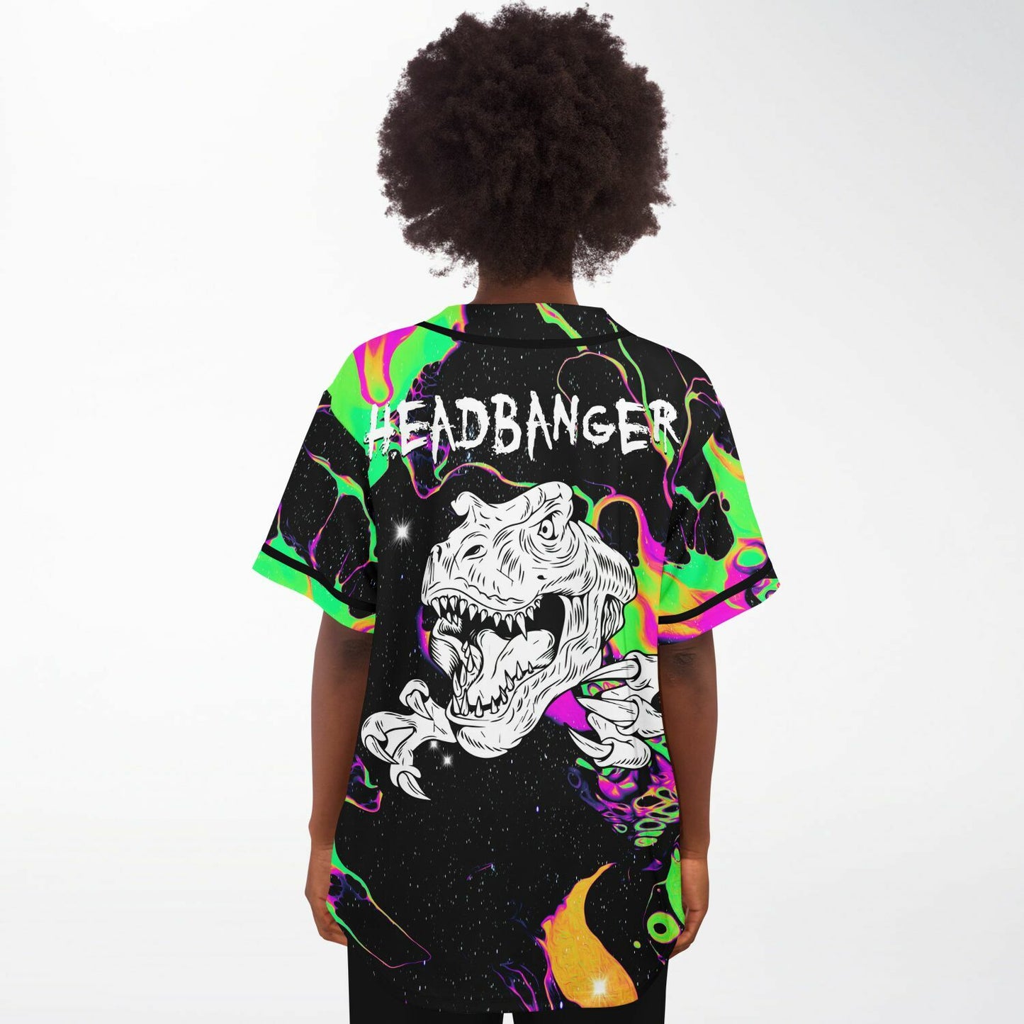 Angry T rex baseball jersey