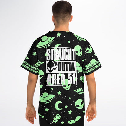 Originally from outer space baseball jersey