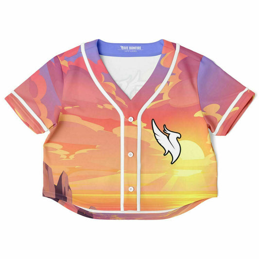Hannah Cropped Baseball Jersey