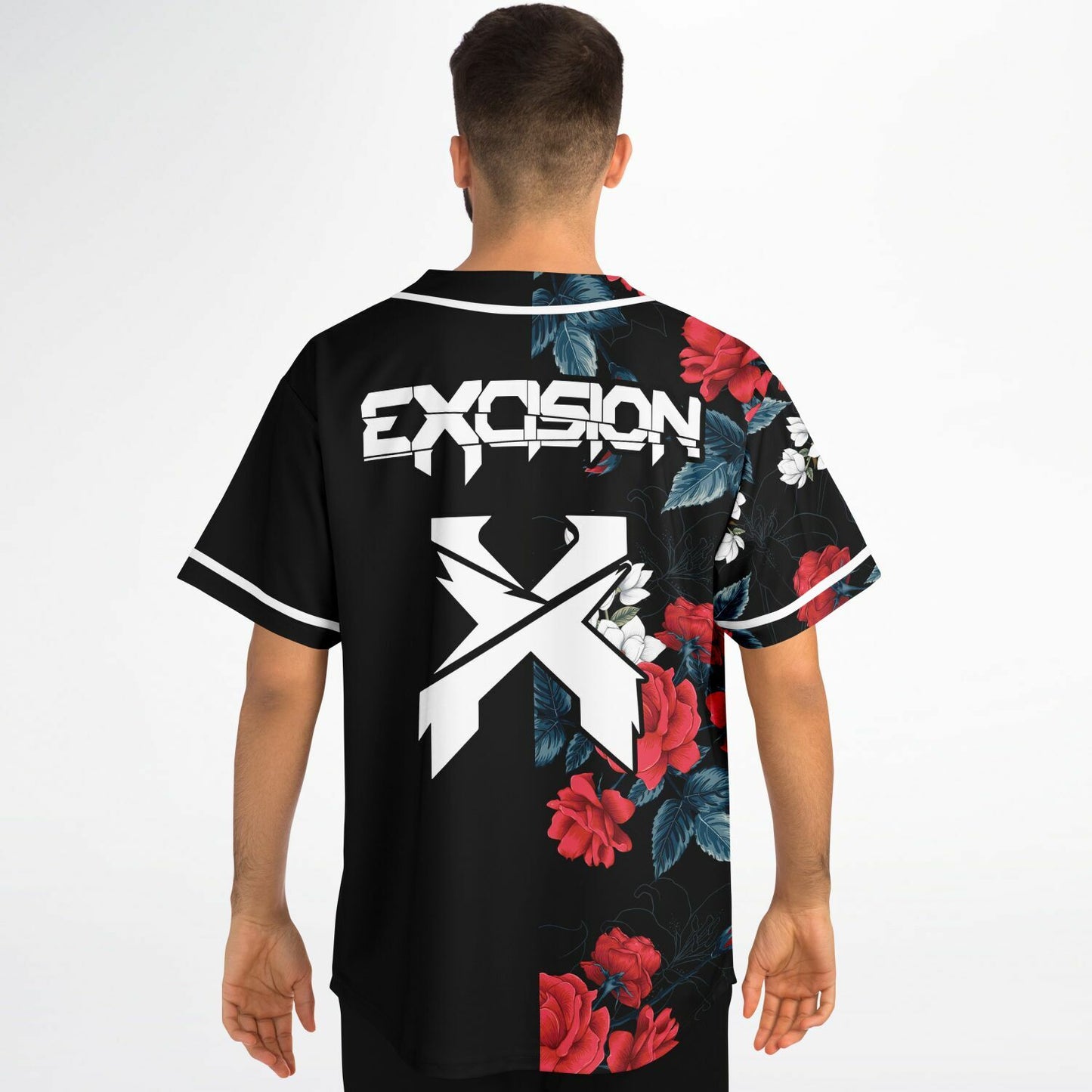 Joshua red flowers custom jersey