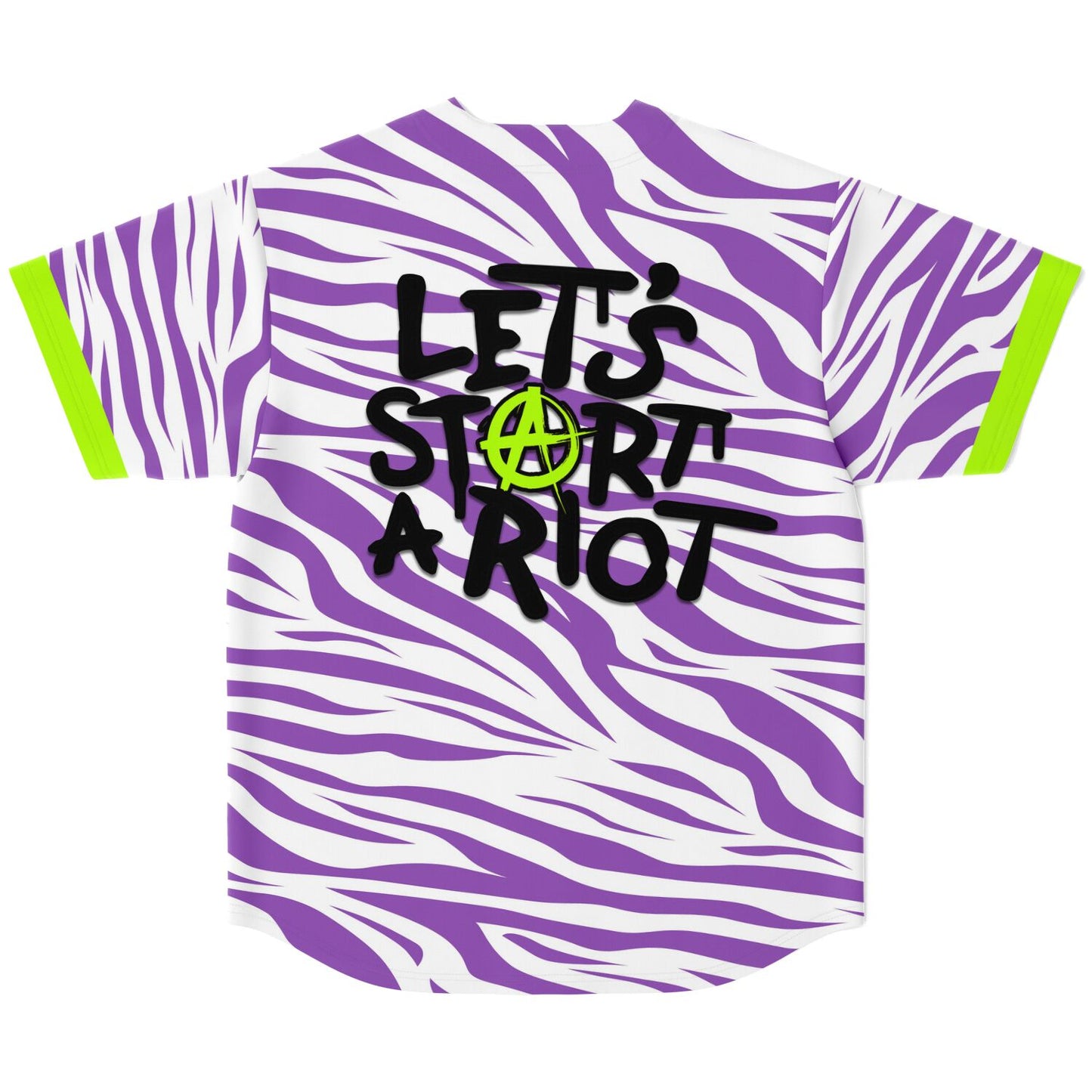 Let's start a riot baseball jersey