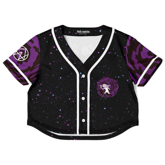 Space mom Alison crop top