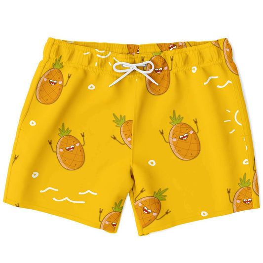 Smiley pineapple swim trunk