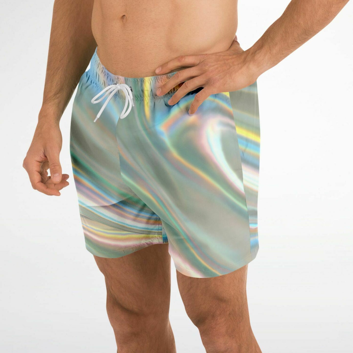 iridescent colors swim trunks