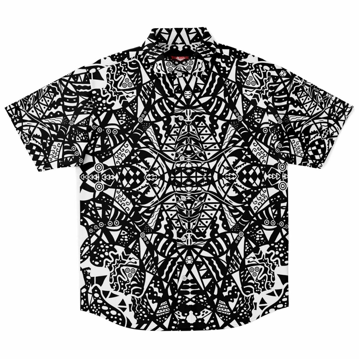 Trippy Short Sleeve Button Down Shirt