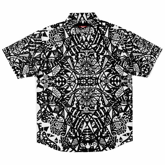 Trippy Short Sleeve Button Down Shirt