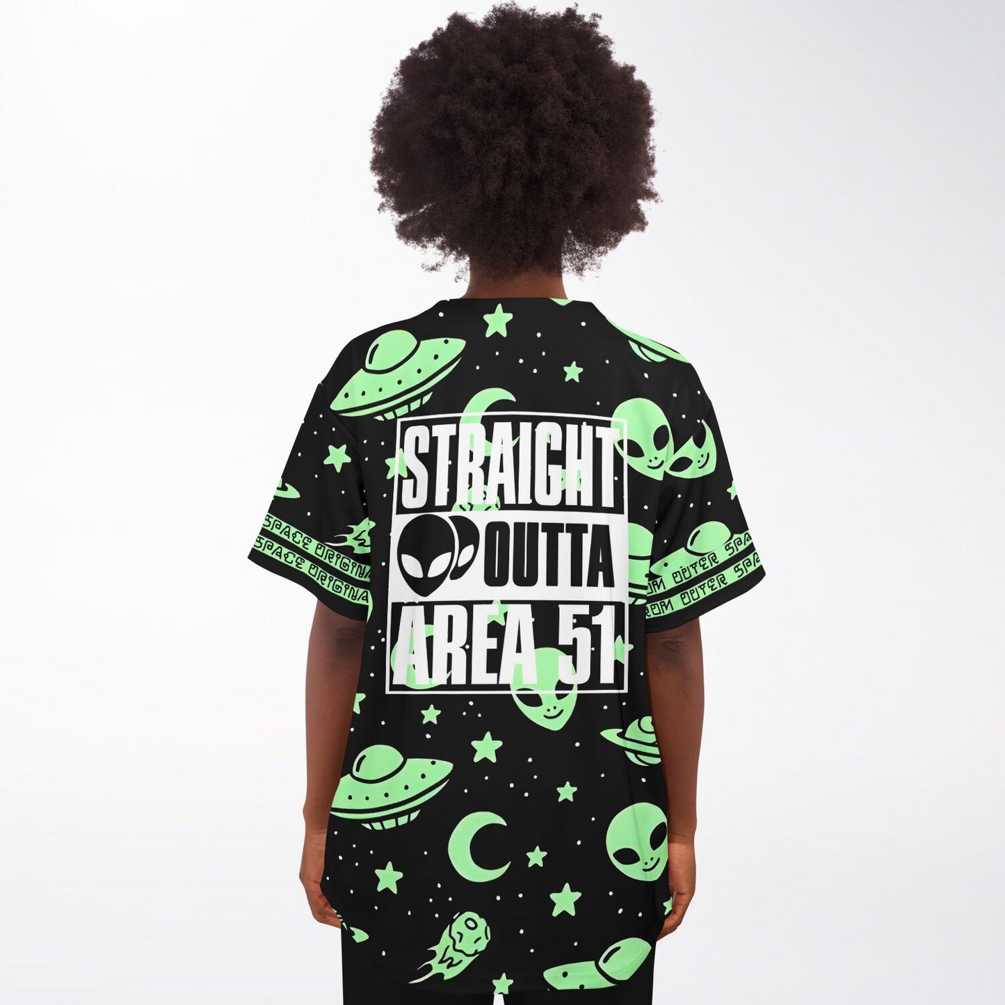 Originally from outer space baseball jersey