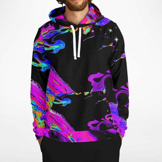 Trippy Oil silk hoodie