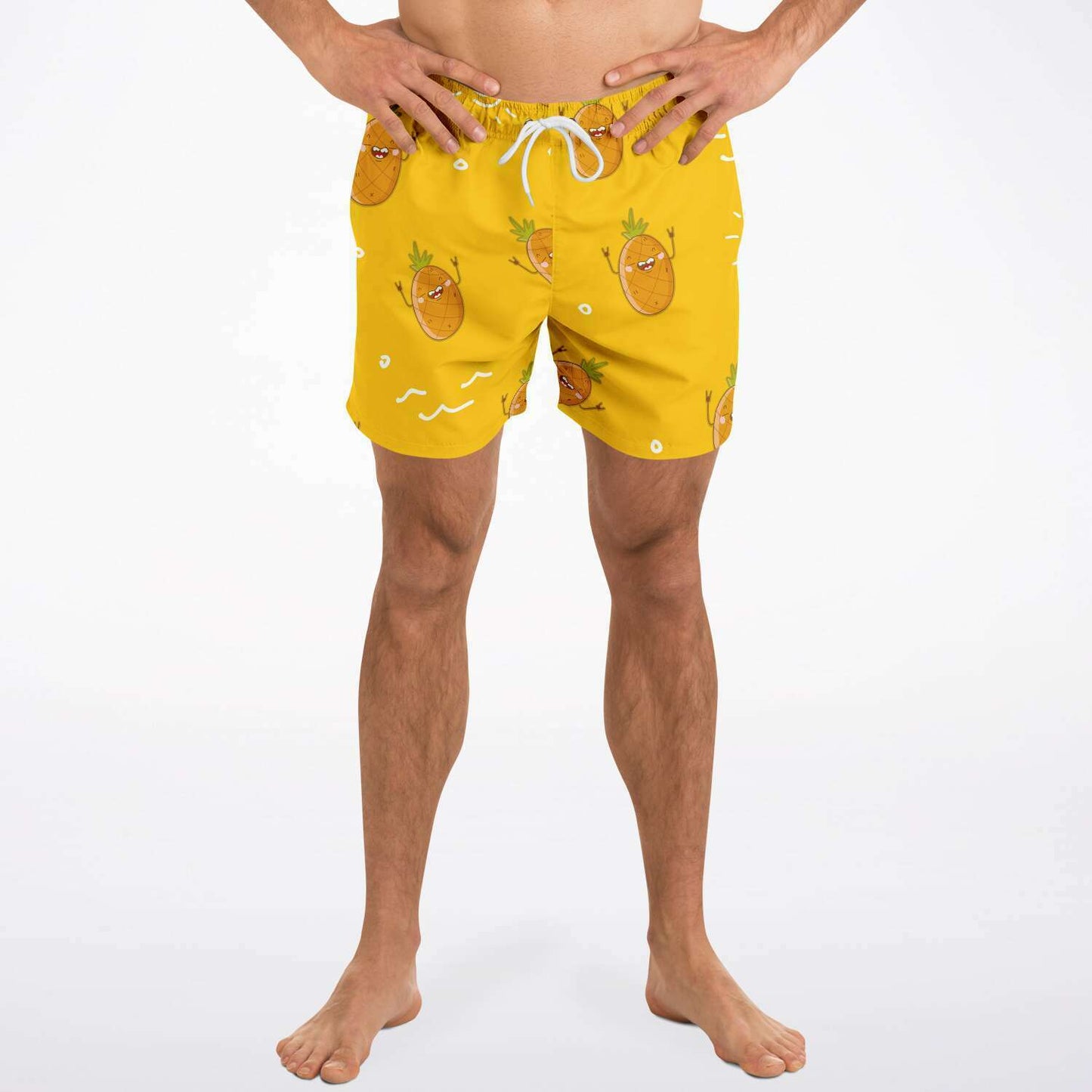 Smiley pineapple swim trunk