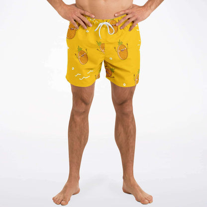 Smiley pineapple swim trunk