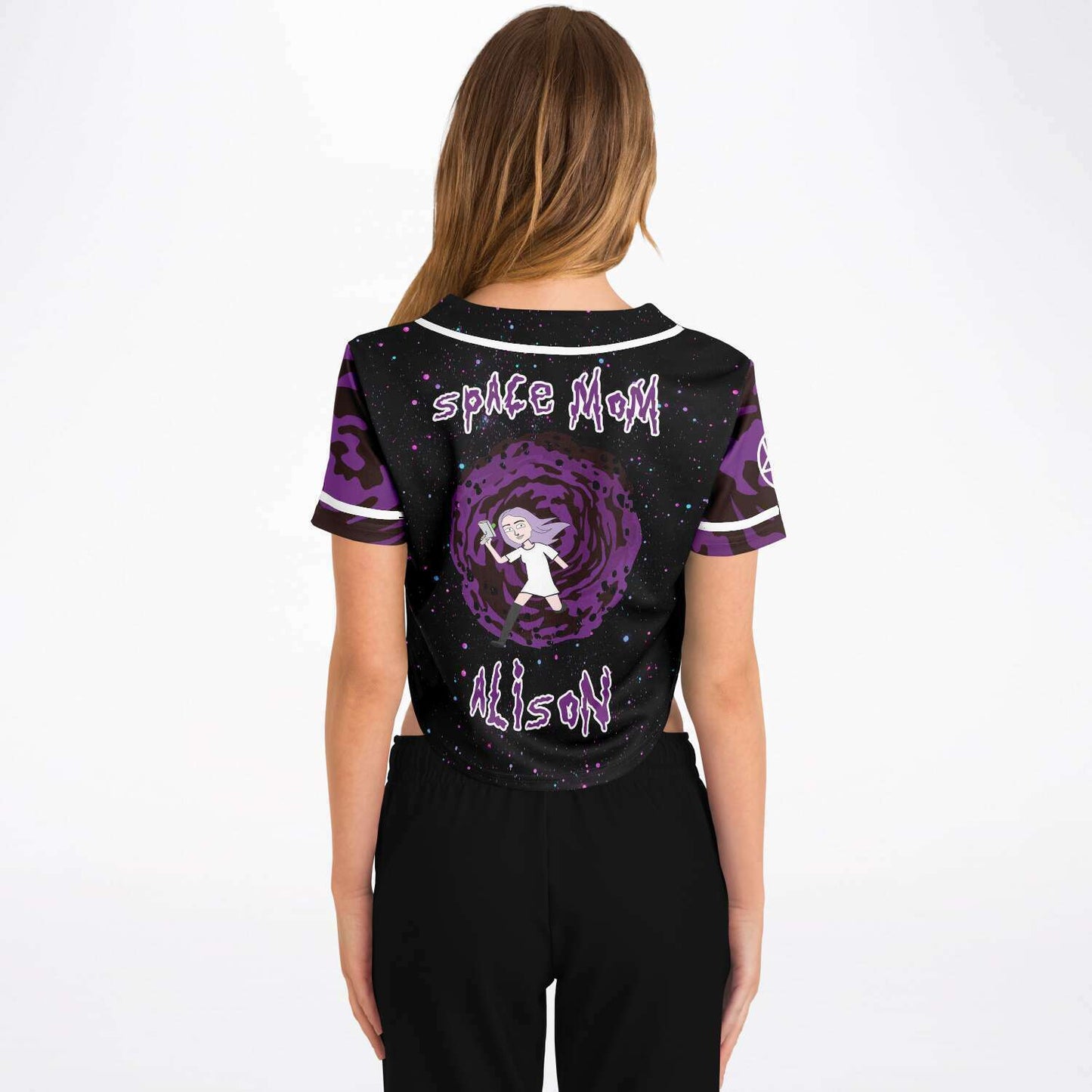 space mom crop top jersey