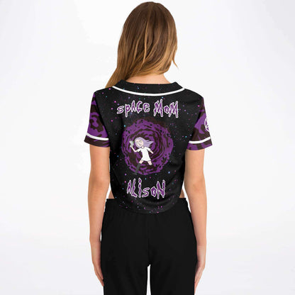 space mom crop top jersey