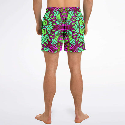 Colorful ethnic  swim trunk