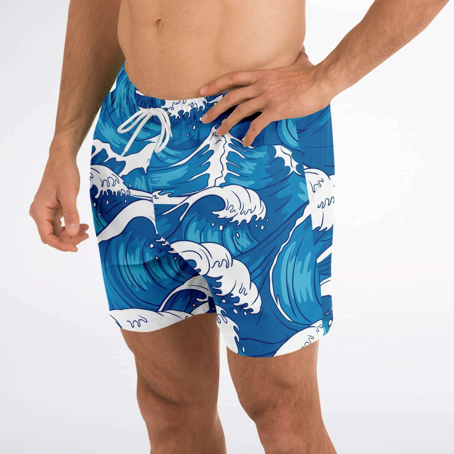 Waves shorter-length swim trunks