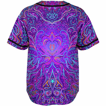 Trippy psychedelic baseball jersey