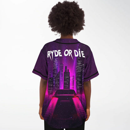 Ryde or die custom jersey