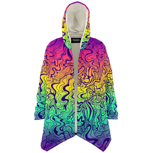 Rainbow psychedelic  lines cloak
