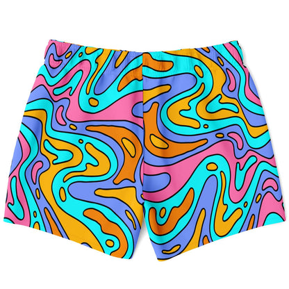 Groovy abstract swim trunks