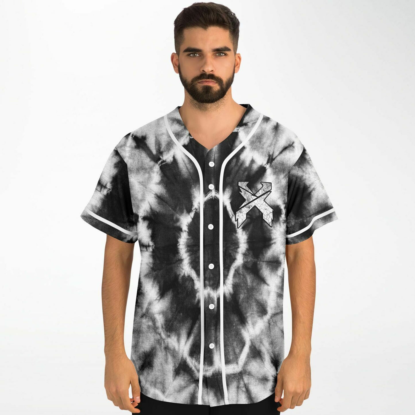 Tie dye excision baseball jersey