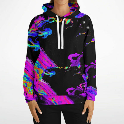 Trippy Oil silk hoodie