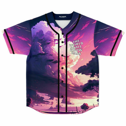 The world shall know bass rave baseball jersey